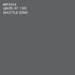 #5F6164 - Shuttle Gray Color Image